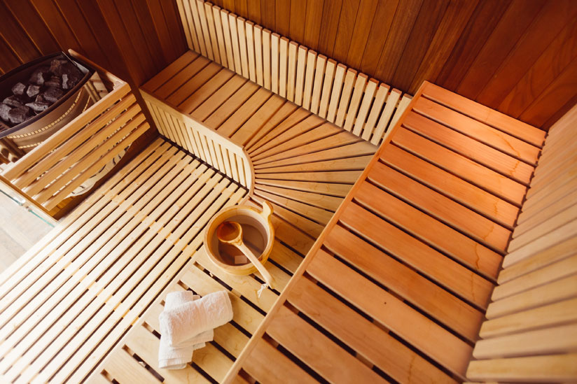 Sauna Baenke Innen
